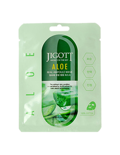 JIGOTT ALOE REAL AMPOULE MASK