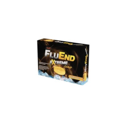 FluEnd Extreme за успокояване на гърлото с вкус на Портокал х16 таблетки за смучене Sun Wave Pharma