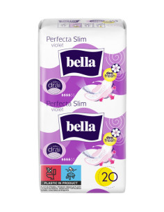 Дамски превръзки Bella Perfecta Slim Violet Deo Fresh коприна 20бр