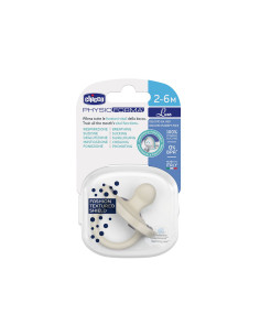 Chicco - Силиконова залъгалка Soft Lux, бяла, 2-6м