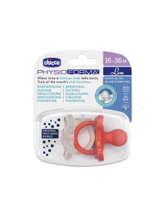 Chicco - Силиконова залъгалка Soft Lux, 2 броя, бежова/кристал, 16-36м