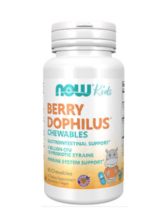 NOW BerryDophilus 60 ChewTabs. / Forest Fruits / 0.01g.