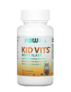NOW Kid Vits 120 ChewTabs. / Blueberry / Blueberry