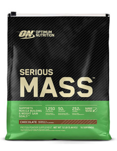 OPTIMUM NUTRITION Serious Mass 12 lbs. / Chocolate and Peanut butter / 5.45g.
