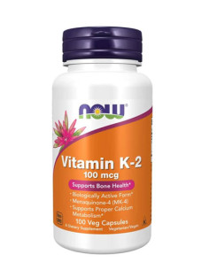 NOW Vitamin K-2 / 100mcg / 100Vcaps.