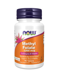 NOW Methyl Folate 1,000mcg / 90Tabs.