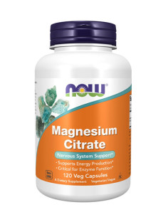 NOW Magnesium Citrate / 120 vcaps