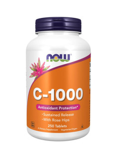 NOW Vitamin C-1000 /Sustained Release with Rose Hips/ 250 Tabs.