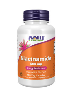 NOW Niacinamide /Vitamin B-3/ 500 mg / 100 Caps