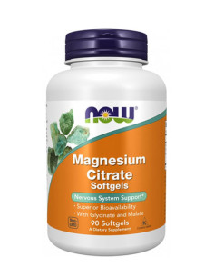 NOW Magnesium Citrate 134mg. / 90 Softgels / 0.015g.