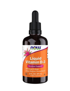 NOW Liquid Vitamin D-3 / 400 IU / 59 ml. / 0.06g.