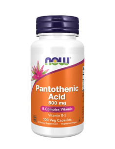 NOW Pantothenic Acid 500mg. / 100 Caps.