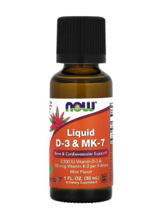NOW Liquid D-3 - MK-7 / 30 ml