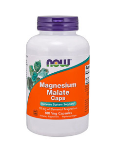 NOW Magnesium Malate / 180 Vcaps