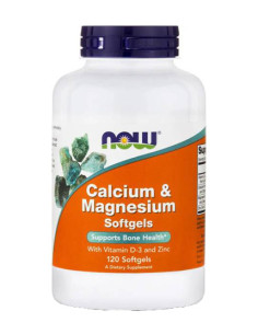 NOW Calcium - Magnesium with Vitamin D-3 - Zinc / 120 Softgels