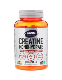 NOW Creatine Monohydrate 750mg. / 120 Caps. / 0.15g.