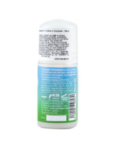 Освежаващ део рол-он с био лайм и салвия, Benecos, 50 мл 2