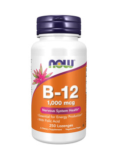 NOW NOW Vitamin B-12 1000 mcg / 250 Lozenges / 0.4g.