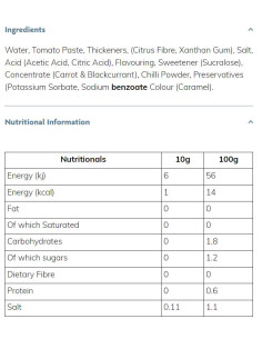 Skinny Sauce | Sweet Chilli 2