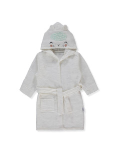 Детски халат с качулка Bebetto Havlu grubu, Екрю, 1-5 години, H477