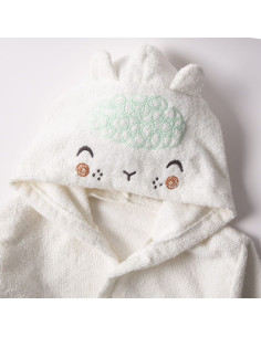 Детски халат с качулка Bebetto Havlu grubu, Екрю, 1-5 години, H477 2