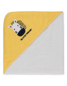 Бебешка хавлия с качулка Bebetto Havlu grubu, Жълт, 80х80 см., H467