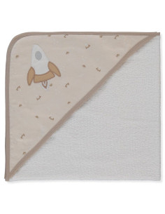 Бебешка хавлия с качулка Bebetto Havlu grubu, Бежов, 80х80 см., H466