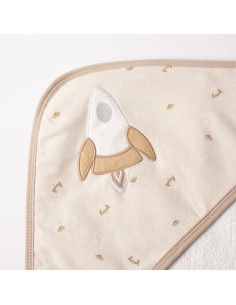 Бебешка хавлия с качулка Bebetto Havlu grubu, Бежов, 80х80 см., H466 2