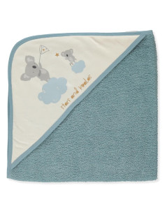 Бебешка хавлия с качулка Bebetto Havlu grubu, Тъмносин, 80х80 см., H465