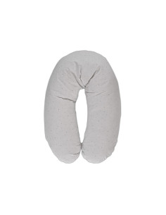 Lorelli - Възглавница за кърмене 190 см Ранфорс, небе сиво