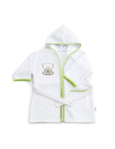 Детски халат бамбук Italbaby LINEA BAMBOO Бял, 0-6 месеца