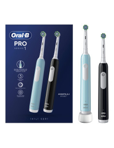 ORAL-B PRO1 Black + Blue, електрическа четка за зъби