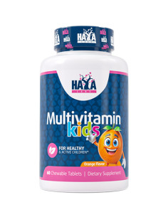 HAYA LABS Kids Multivitamin / 60 Chew Tabs / Orange