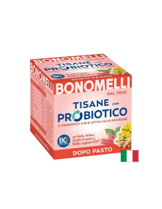 Билков чай (мента, лайка, джинджифил) с пробиотик За добро храносмилане след хранене 10 пакетчета