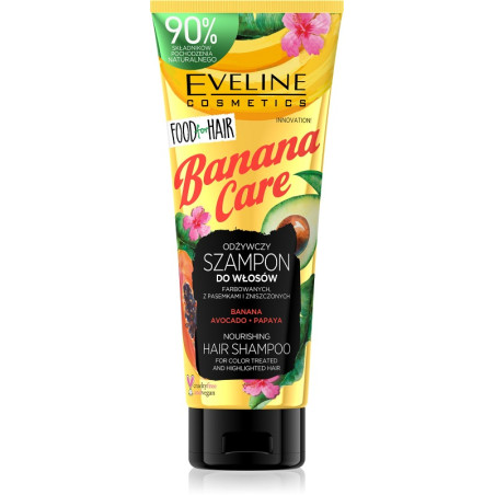 EV1 FOOD FOR HAIR ГРИЖА С БАНАН ШАМПОАН ЗА КОСА 250МЛ