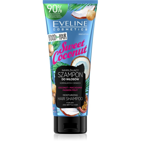 EV1 FOOD FOR HAIR СЛАДЪК КОКОС ШАМПОАН ЗА КОСА 250МЛ