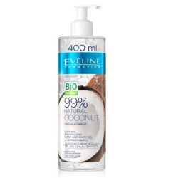 EV1 99% Natural COCONUT Успокояващ и ревитализиращ гел за лице и тяло, 400 мл