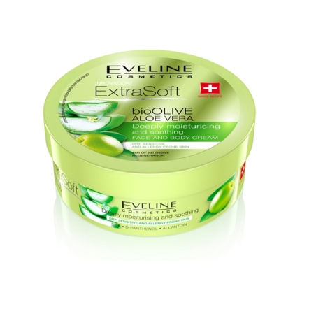 EV1 EXTRA SOFT КРЕМ ЗА ЛИЦЕ И ТЯЛО С БИО МАСЛИНА И АЛОЕ ВЕРА, 175 МЛ