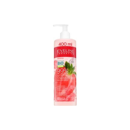EV1 99% Natural STRAWBERRY Хидратиращ и изглаждащ йогурт за тяло, 400 мл