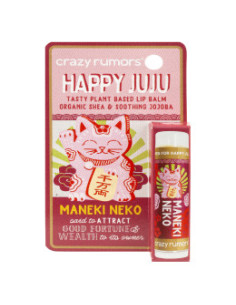 Балсам за устни Maneki Neko с личи и черешов цвят, Crazy rumors, 4.25 г