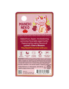 Балсам за устни Maneki Neko с личи и черешов цвят, Crazy rumors, 4.25 г 2