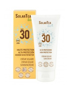 Слънцезащитен крем с фактор 30 - био , SolarTea, 100 мл