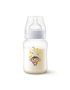 Бебешко шише за хранене Philips AVENT Classic Anti-colic 260 ml.,маймунка