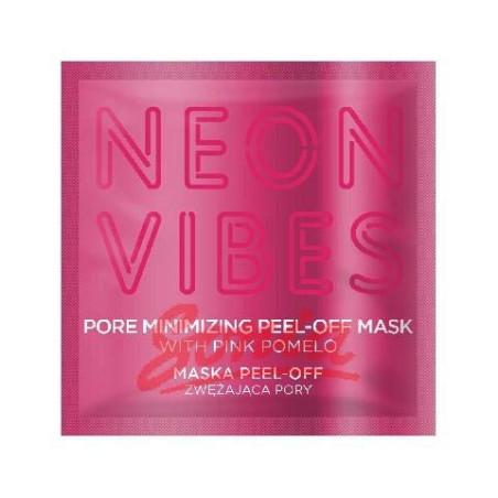 MARION NEON VIBES Peel-off Минимизираща порите маска за лице - Розово помело, 8 мл