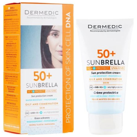 DD SUNBRELLA СЛЪНЦЕЗАЩИТЕН КРЕМ  SPF 50+ МАЗНА И КОМБ. КОЖА 50 МЛ