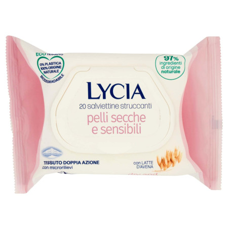LYCIA Кърпи за почистване на суха и чувствителна кожа 20 бр