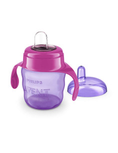 Чаша Avent за лесен преход с дръжки 6М+ 200мл момиче