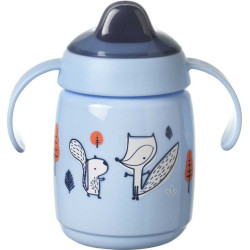 Тренировъчна неразливаща се чаша с мек накрайник и с дръжки SuperStar Trainer Sippee Cup, с антибактериално покритие Bacshield, 