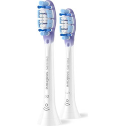 Комплект от 2 броя накрайници G3 Premium Gum Care HX9052/87 за електрически четки за зъби Philips Sonicare, твърдост на косъмчет