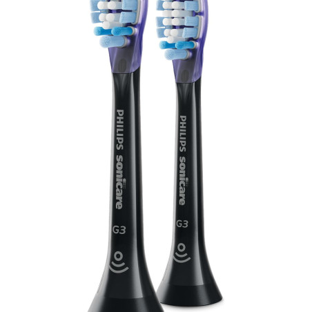 Комплект от 2 броя накрайници G3 Premium Gum Care HX9052/88 за електрически четки за зъби Philips Sonicare, твърдост на косъмчет